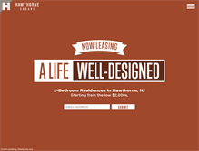 Tablet Screenshot of hawthornesquare.com
